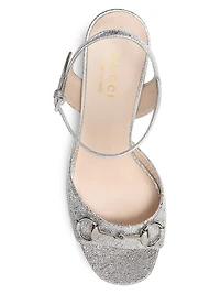 Lady Horsebit Metallic Sandals