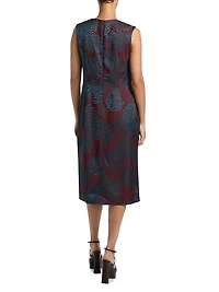 Delavina Jacquard Sheath Dress