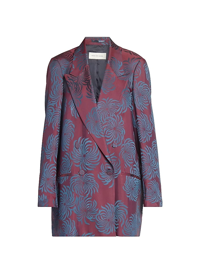 Blink Jacqaurd Double-Breasted Blazer