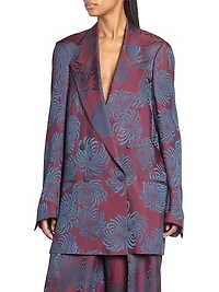 Blink Jacqaurd Double-Breasted Blazer