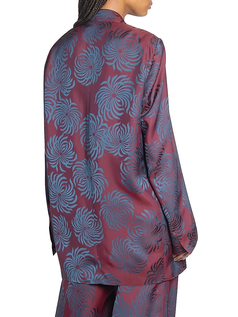 Blink Jacqaurd Double-Breasted Blazer