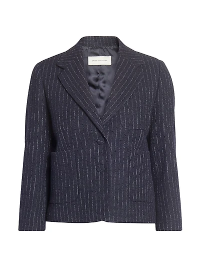 Bamis Pinstripe Wool Blazer