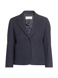Bamis Pinstripe Wool Blazer