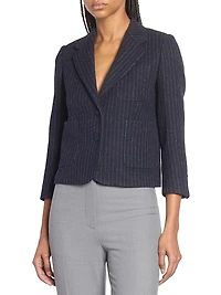 Bamis Pinstripe Wool Blazer