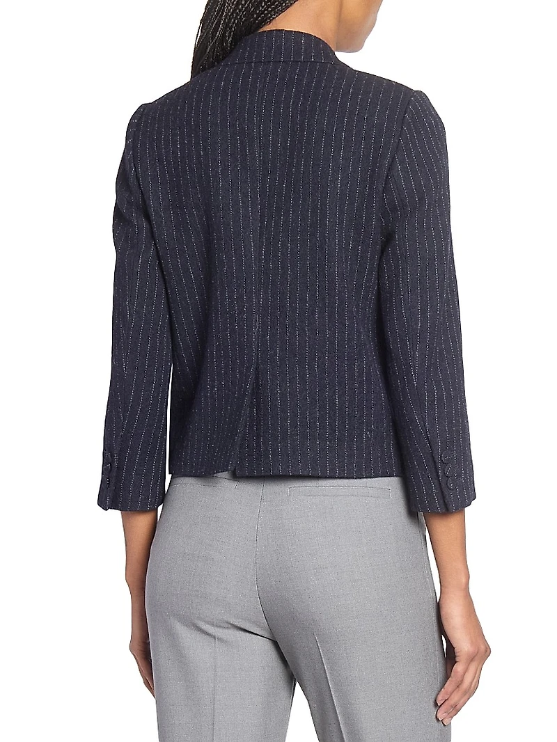 Bamis Pinstripe Wool Blazer