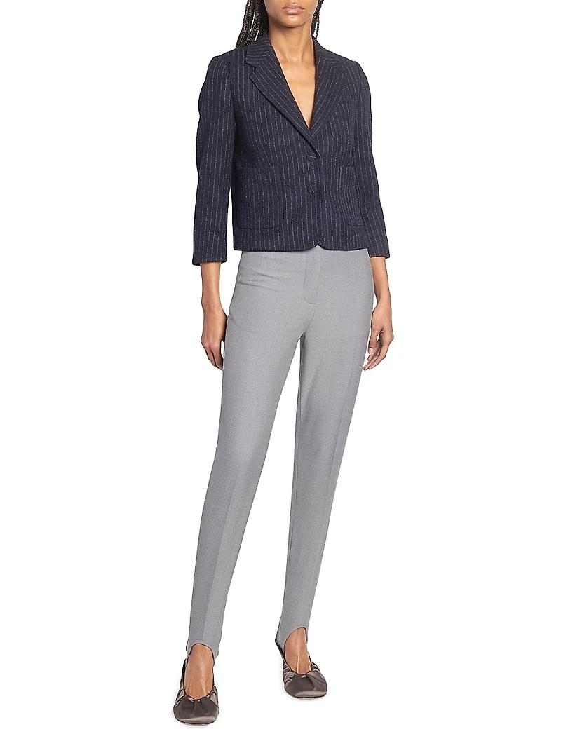 Bamis Pinstripe Wool Blazer