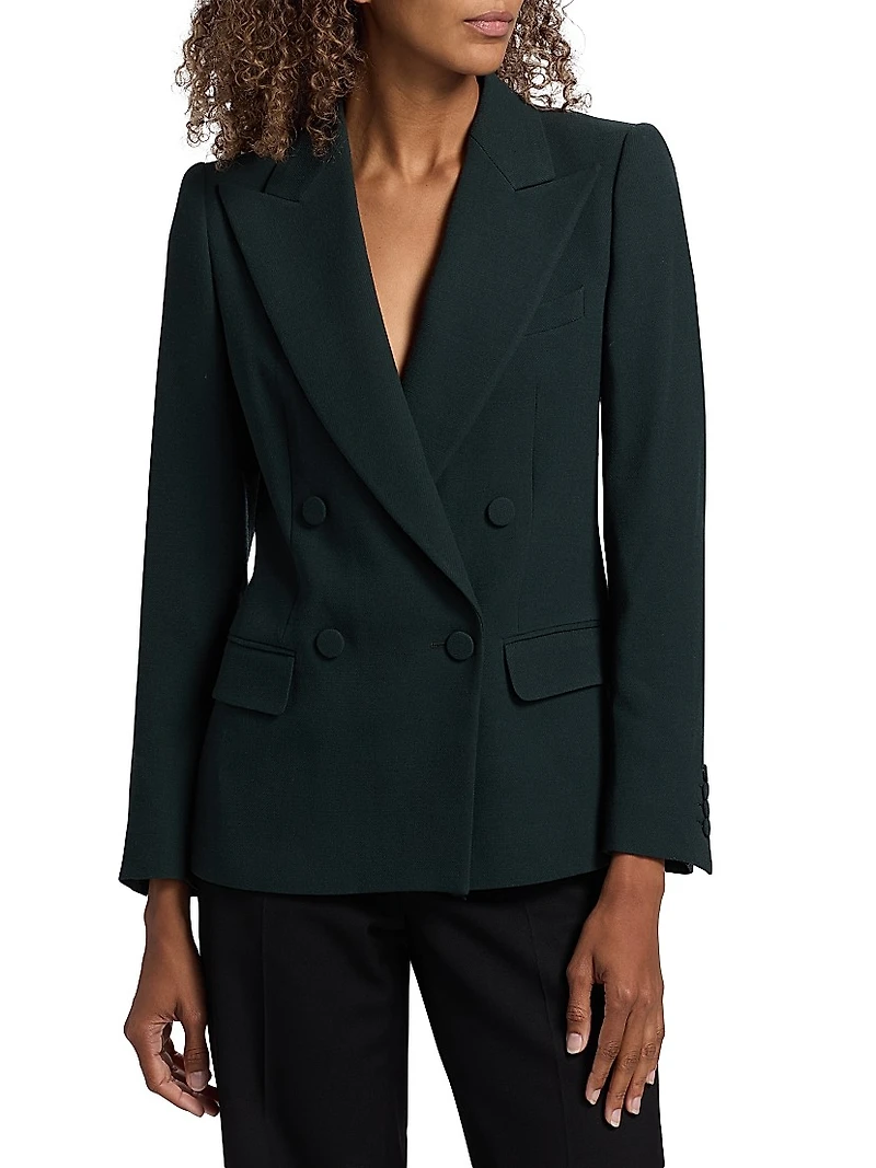 Wool Double-Breasted Blazer