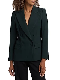 Wool Double-Breasted Blazer