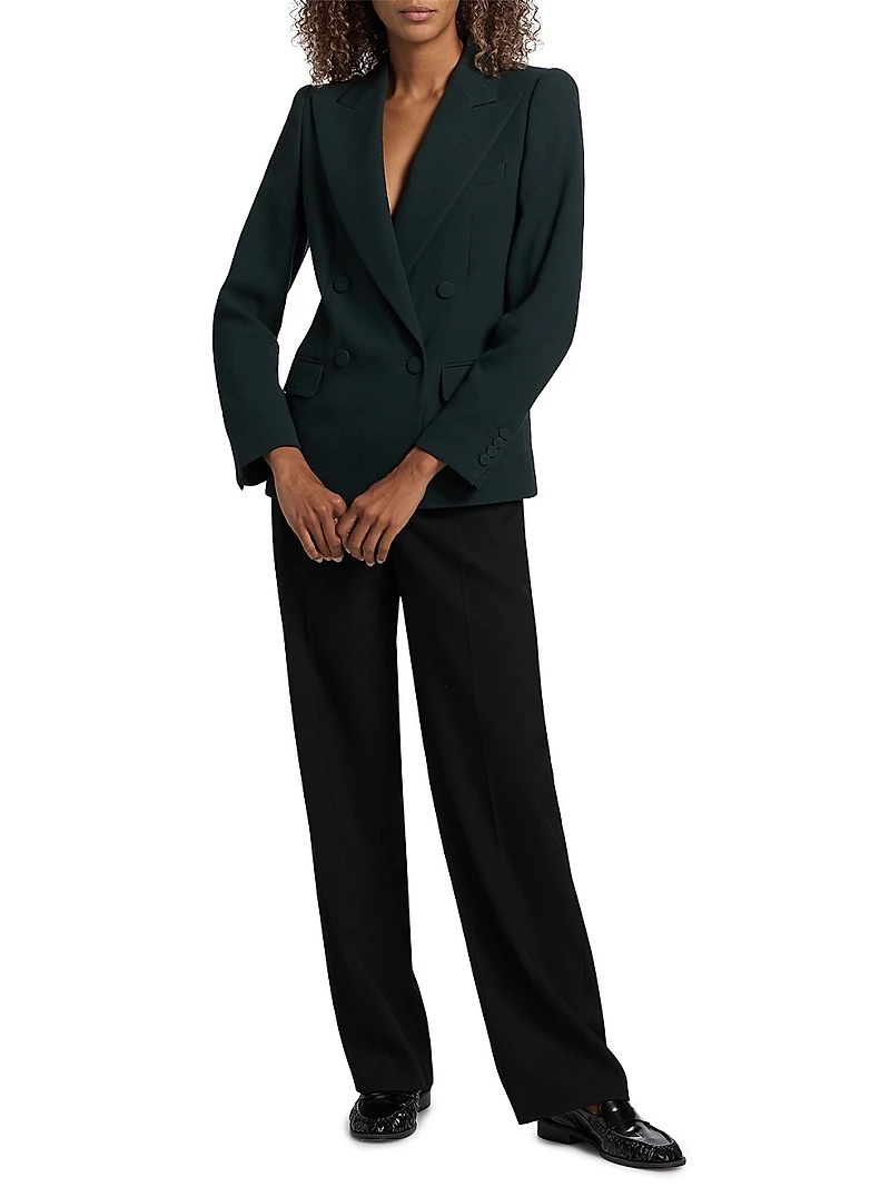 Wool Double-Breasted Blazer