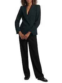 Wool Double-Breasted Blazer