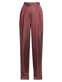 Peaches Printed Jacquard Pants
