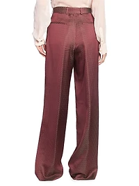 Peaches Printed Jacquard Pants