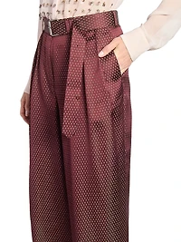 Peaches Printed Jacquard Pants