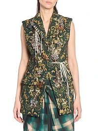 Bimbila Embellished Jacquard Blazer