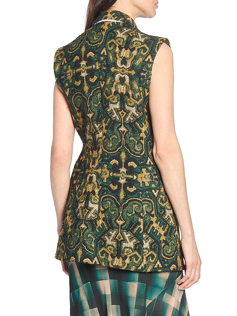 Bimbila Embellished Jacquard Blazer