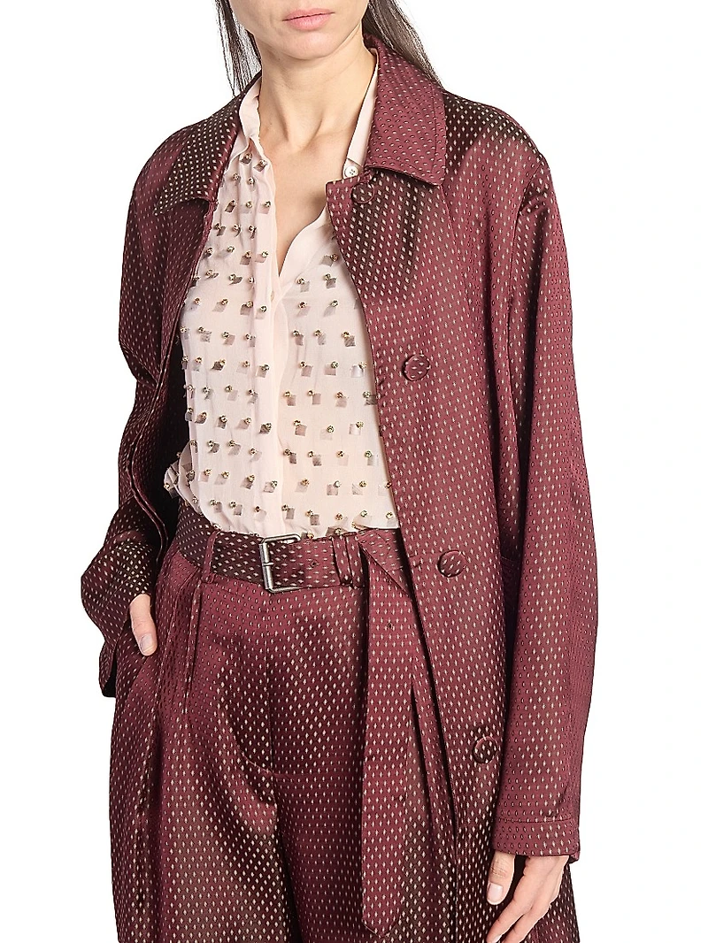 Raltonas Polka Dot Longline Coat