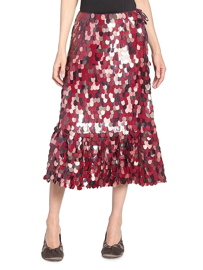 Sprity Paillette Flounce Skirt