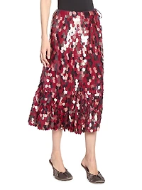 Sprity Paillette Flounce Skirt