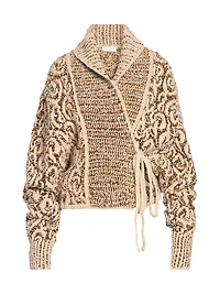 Tekla Embellished Wool-Blend Sweater