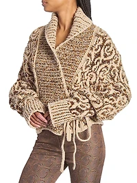 Tekla Embellished Wool-Blend Sweater