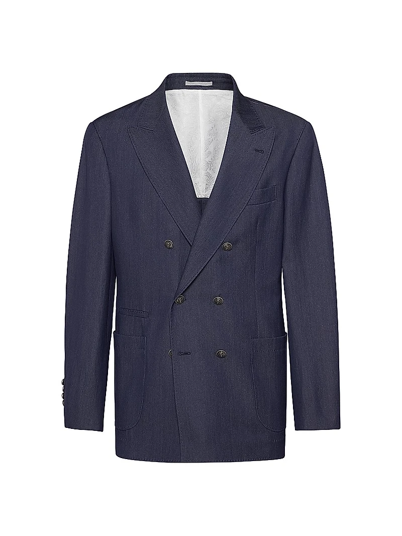 One and A Half Breasted Deconstructed Blazer