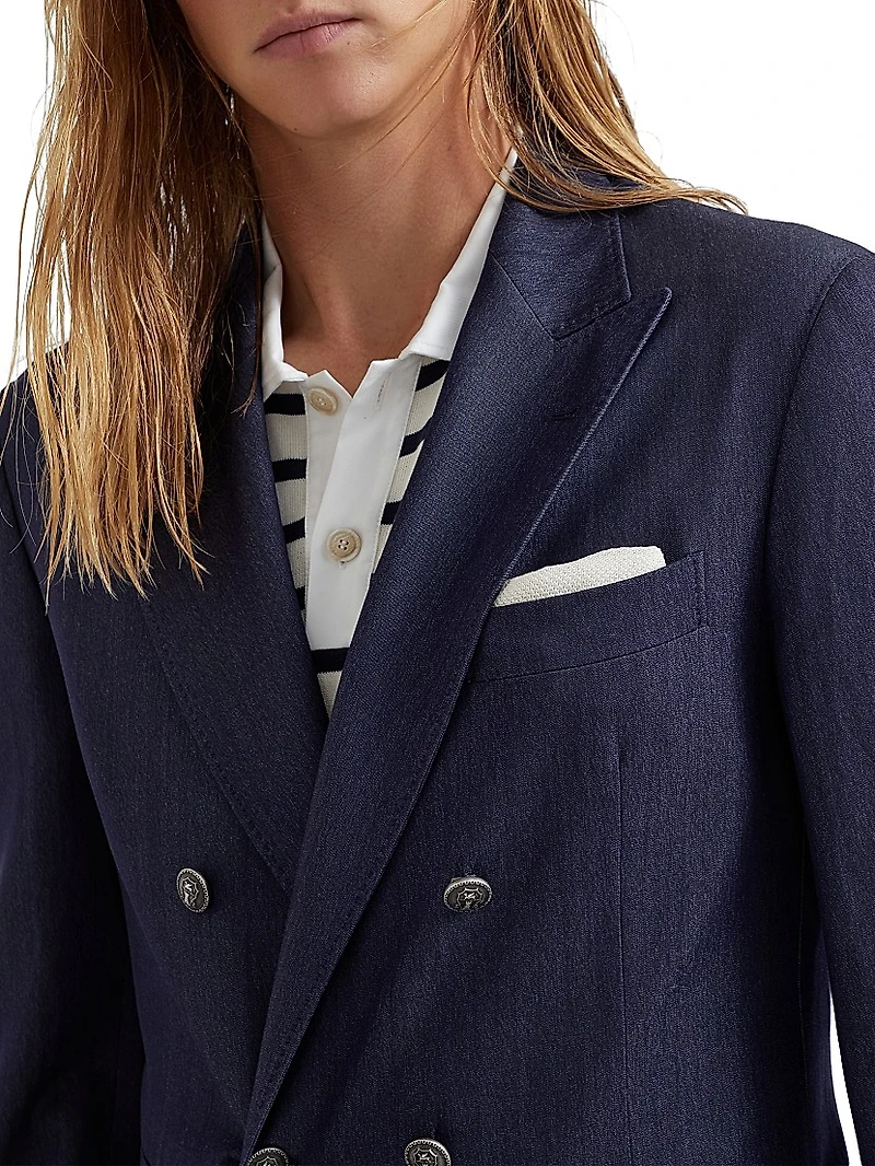 One and A Half Breasted Deconstructed Blazer