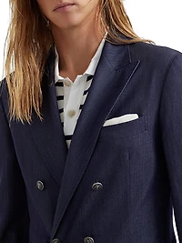 One and A Half Breasted Deconstructed Blazer