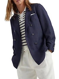 One and A Half Breasted Deconstructed Blazer
