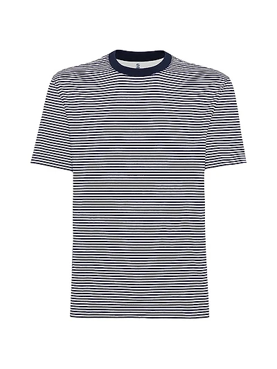 Striped Cotton Jersey T-Shirt