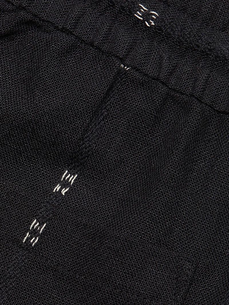 Marc Embroidered Cotton-Linen Shorts