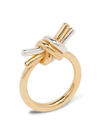 18k Gold-Plated Knotted Ring
