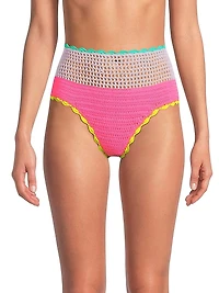 Brinley High-Rise Crochet Bikini Bottom