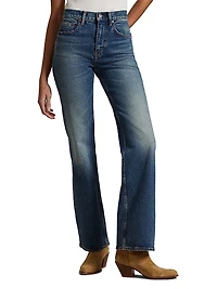 High-Rise Straight-Leg Jeans