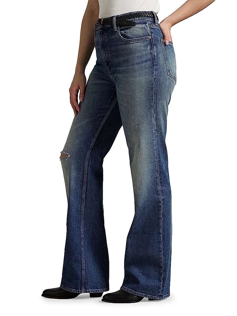 High-Rise Straight-Leg Jeans