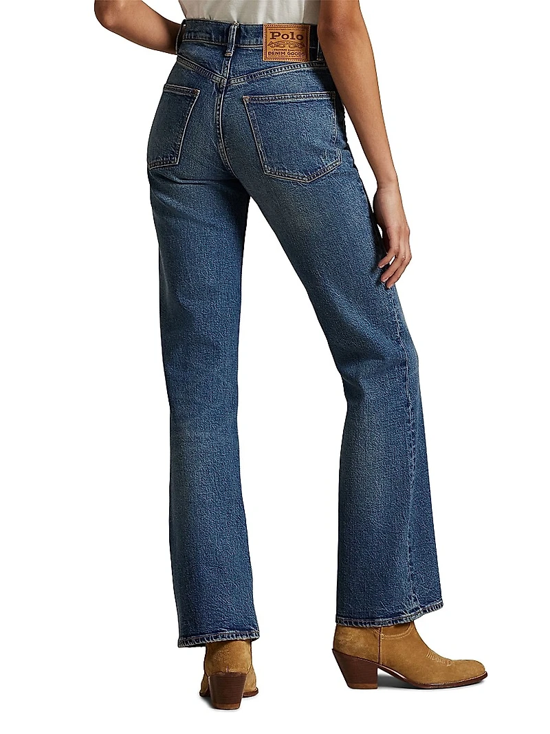 High-Rise Straight-Leg Jeans