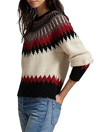 Fair Isle-Inspired Wool-Cashmere Sweater