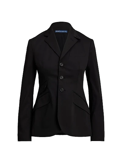 Slim-Fit Single-Breasted Woven Blazer