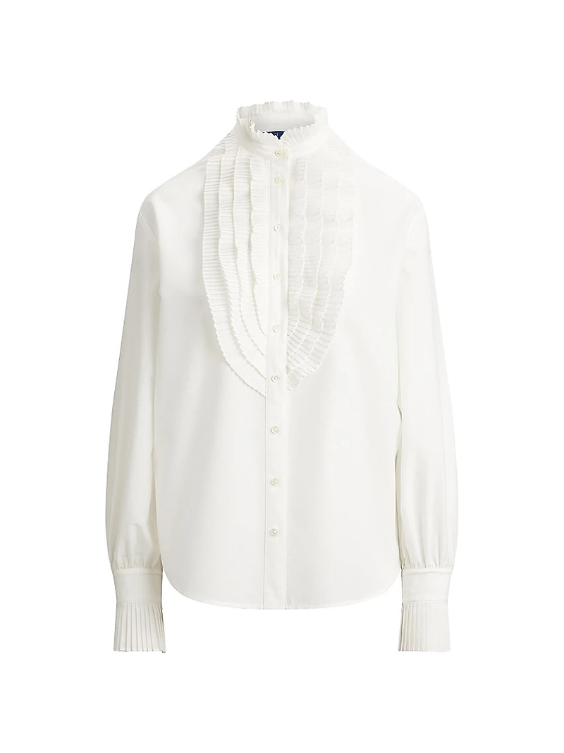 Ruffled Relaxed Woven Blouse