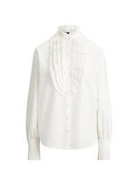 Ruffled Relaxed Woven Blouse
