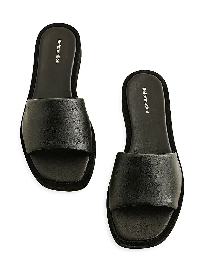 Esme 35MM Leather Platform Sandals