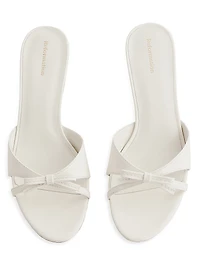 Stacy 50MM Patent Leather Kitten-Heel Sandals