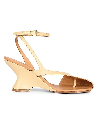 Asymmetrical Leather Sandals