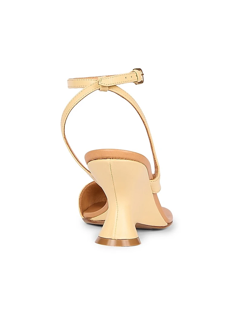 Asymmetrical Leather Sandals