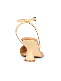 Asymmetrical Leather Sandals