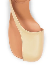 Asymmetrical Leather Sandals
