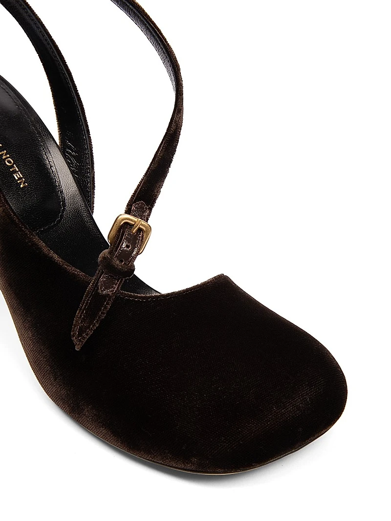 Velvet Slingback Pumps