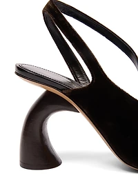 Velvet Slingback Pumps