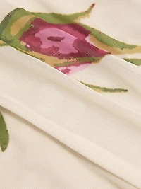 Ariel Floral Mesh Midi-Dress