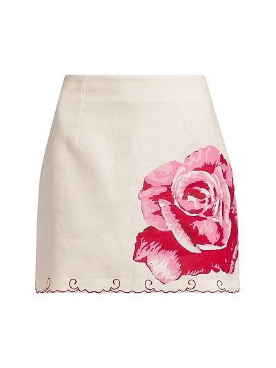 Ula Linen Miniskirt