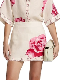 Ula Linen Miniskirt